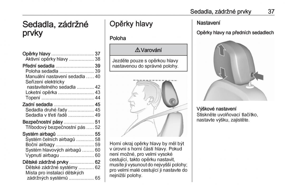 Opel Zafira C FL navod k obsludze / page 39