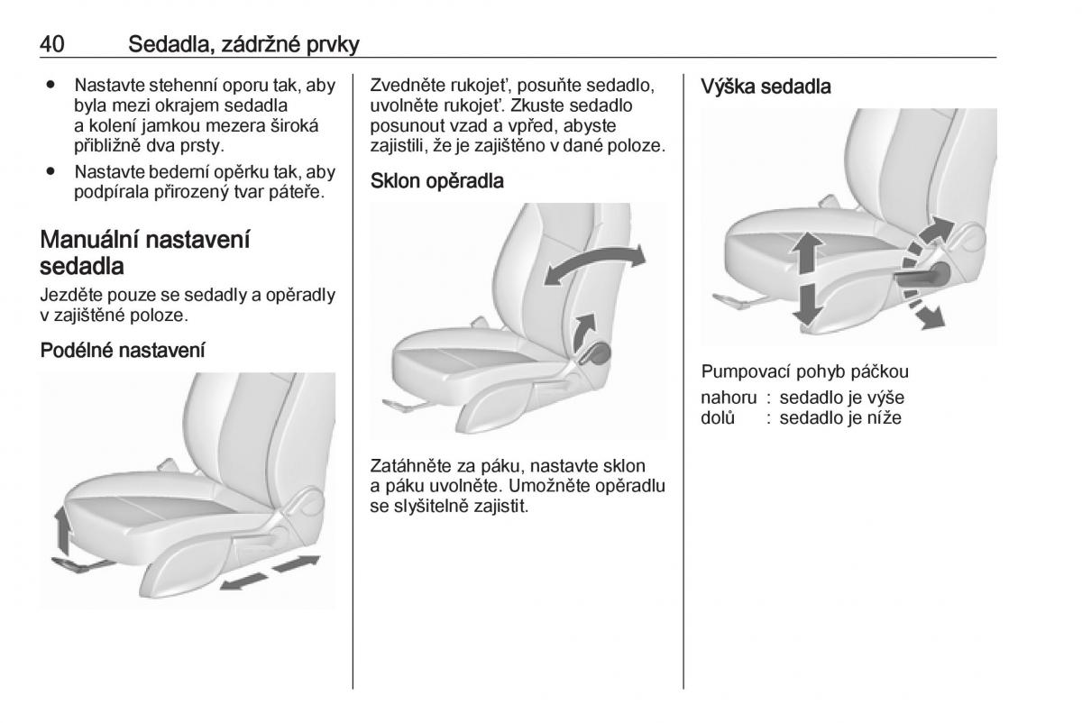 Opel Zafira C FL navod k obsludze / page 42