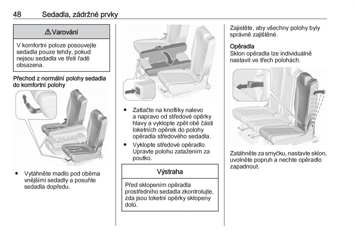 Opel Zafira C FL navod k obsludze / page 50