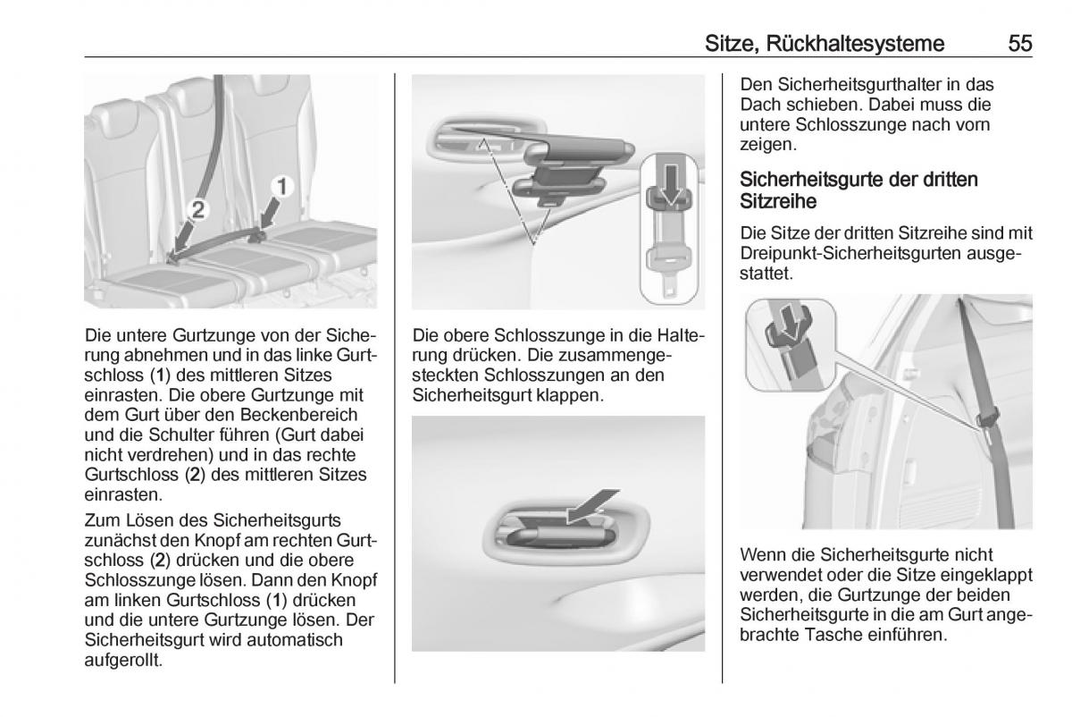 Opel Zafira C FL Handbuch / page 57