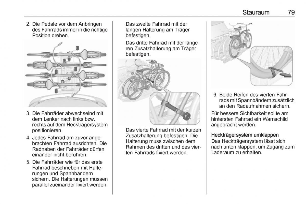 Opel Zafira C FL Handbuch / page 81