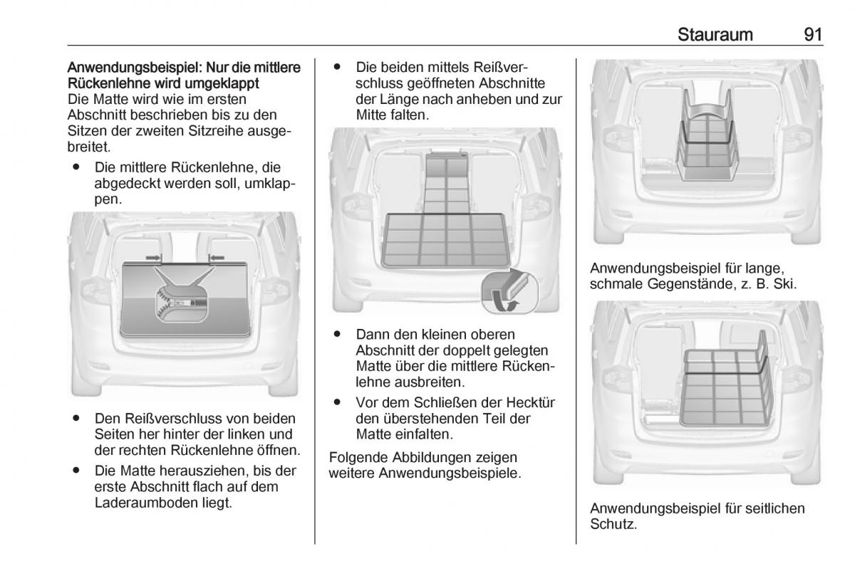 Opel Zafira C FL Handbuch / page 93