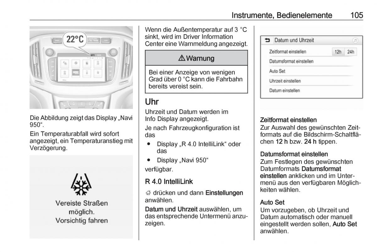 Opel Zafira C FL Handbuch / page 107