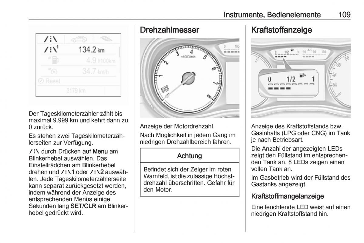 Opel Zafira C FL Handbuch / page 111