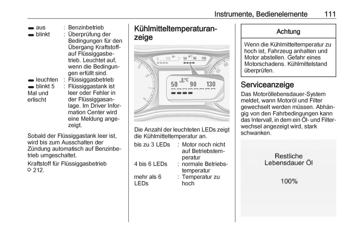 Opel Zafira C FL Handbuch / page 113