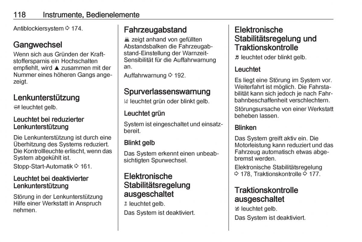 Opel Zafira C FL Handbuch / page 120