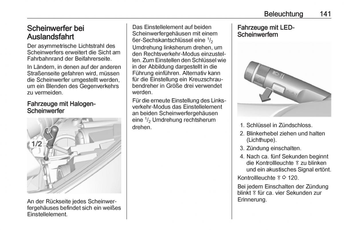 Opel Zafira C FL Handbuch / page 143