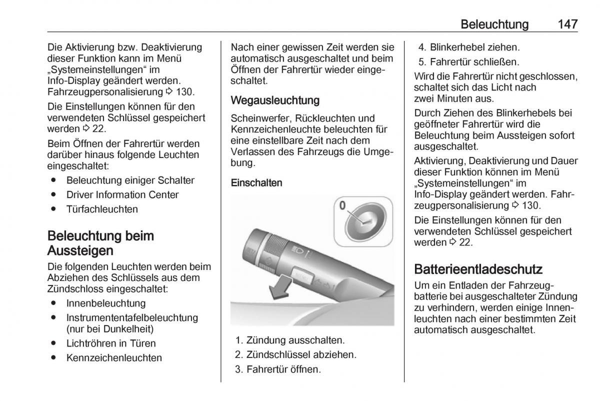 Opel Zafira C FL Handbuch / page 149