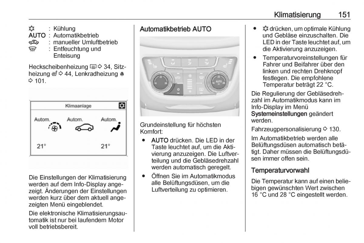 Opel Zafira C FL Handbuch / page 153