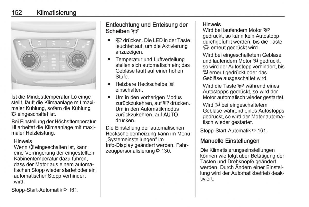 Opel Zafira C FL Handbuch / page 154