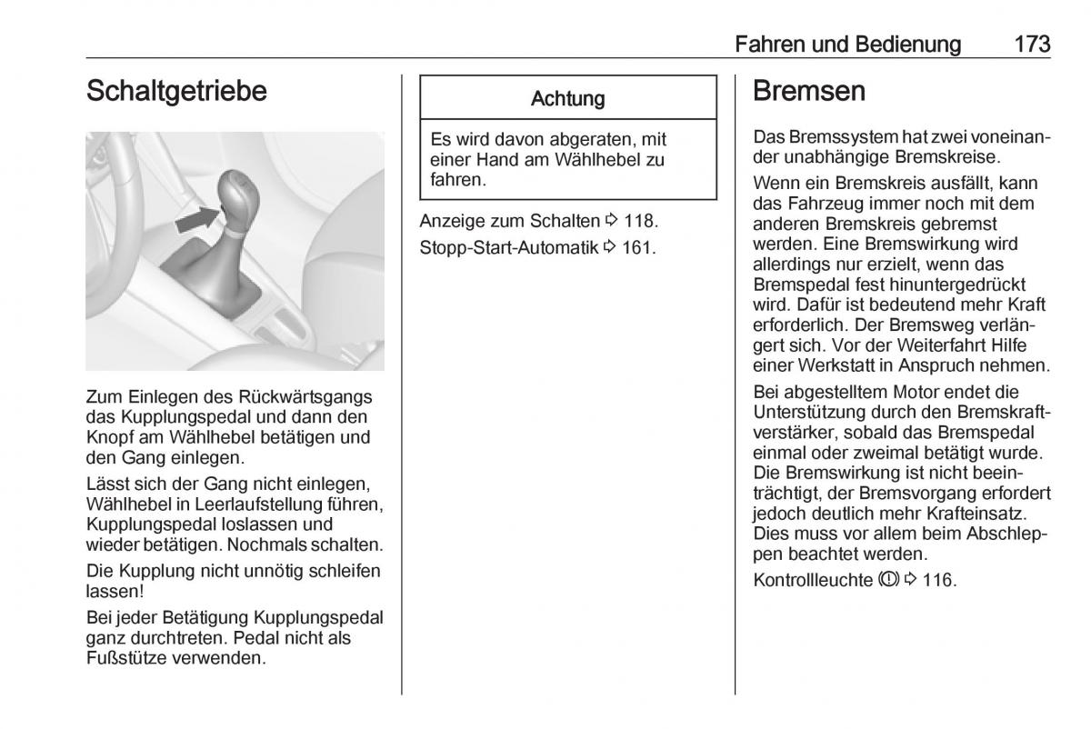 Opel Zafira C FL Handbuch / page 175