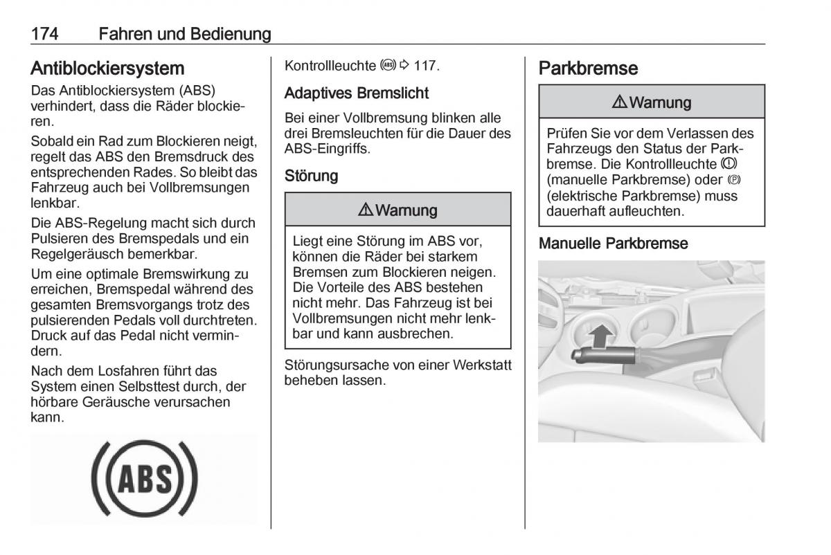 Opel Zafira C FL Handbuch / page 176