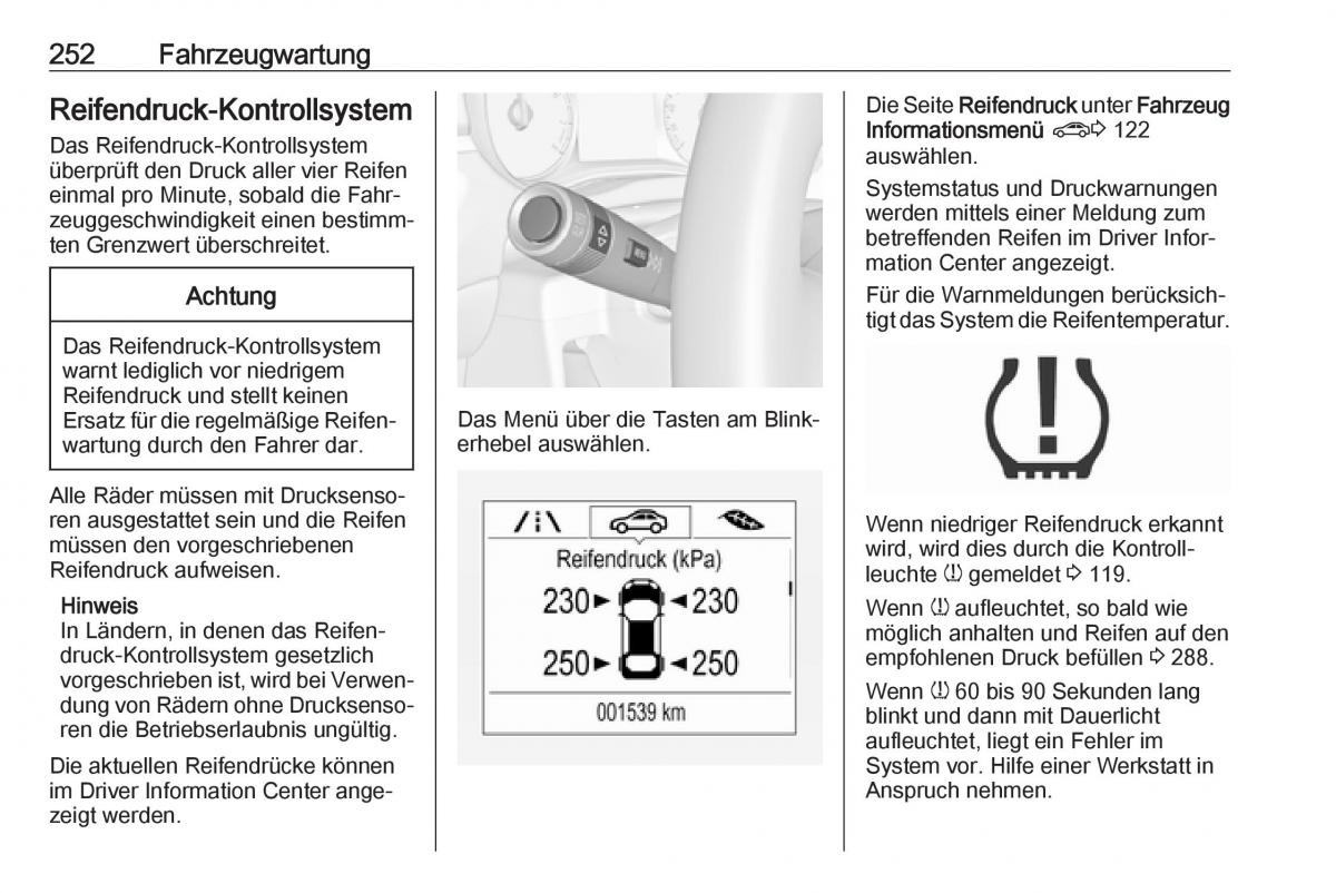 Opel Zafira C FL Handbuch / page 254