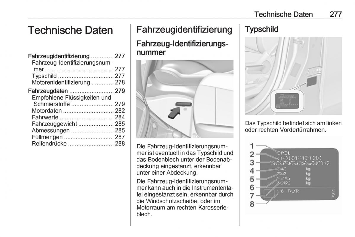 Opel Zafira C FL Handbuch / page 279