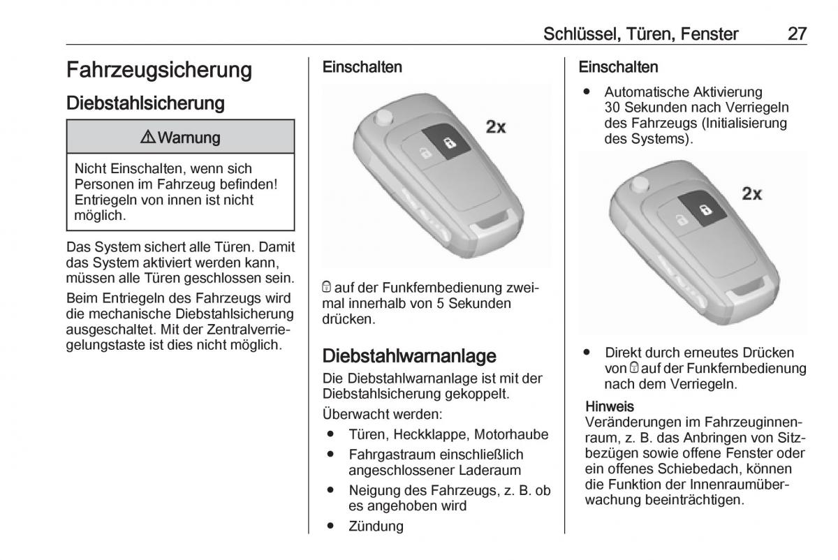 Opel Zafira C FL Handbuch / page 29