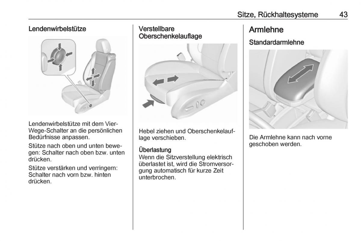 Opel Zafira C FL Handbuch / page 45