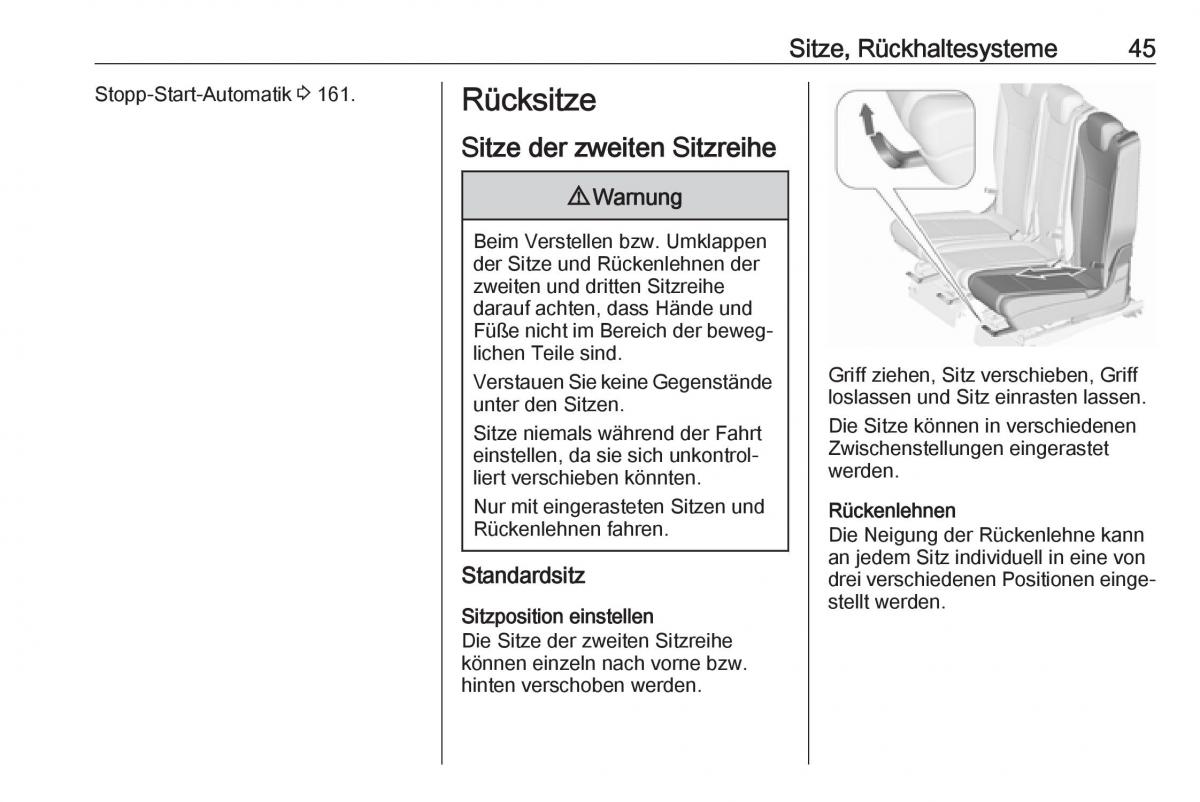 Opel Zafira C FL Handbuch / page 47