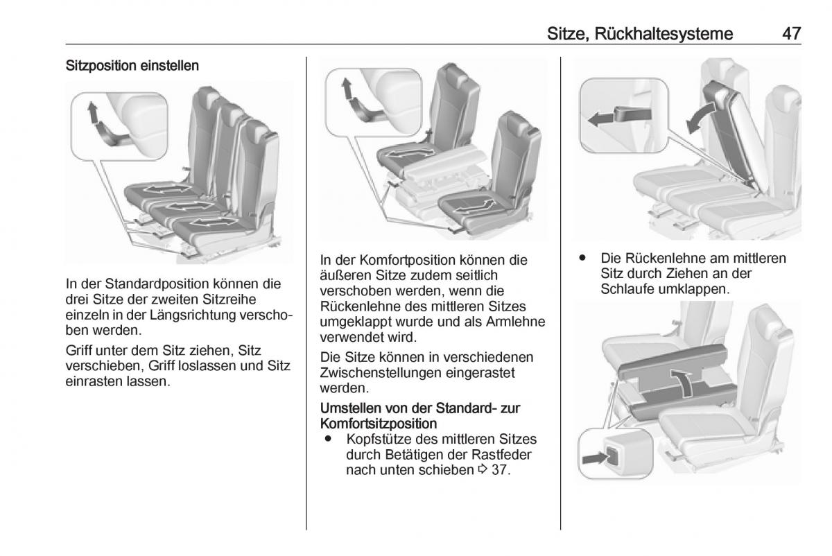 Opel Zafira C FL Handbuch / page 49