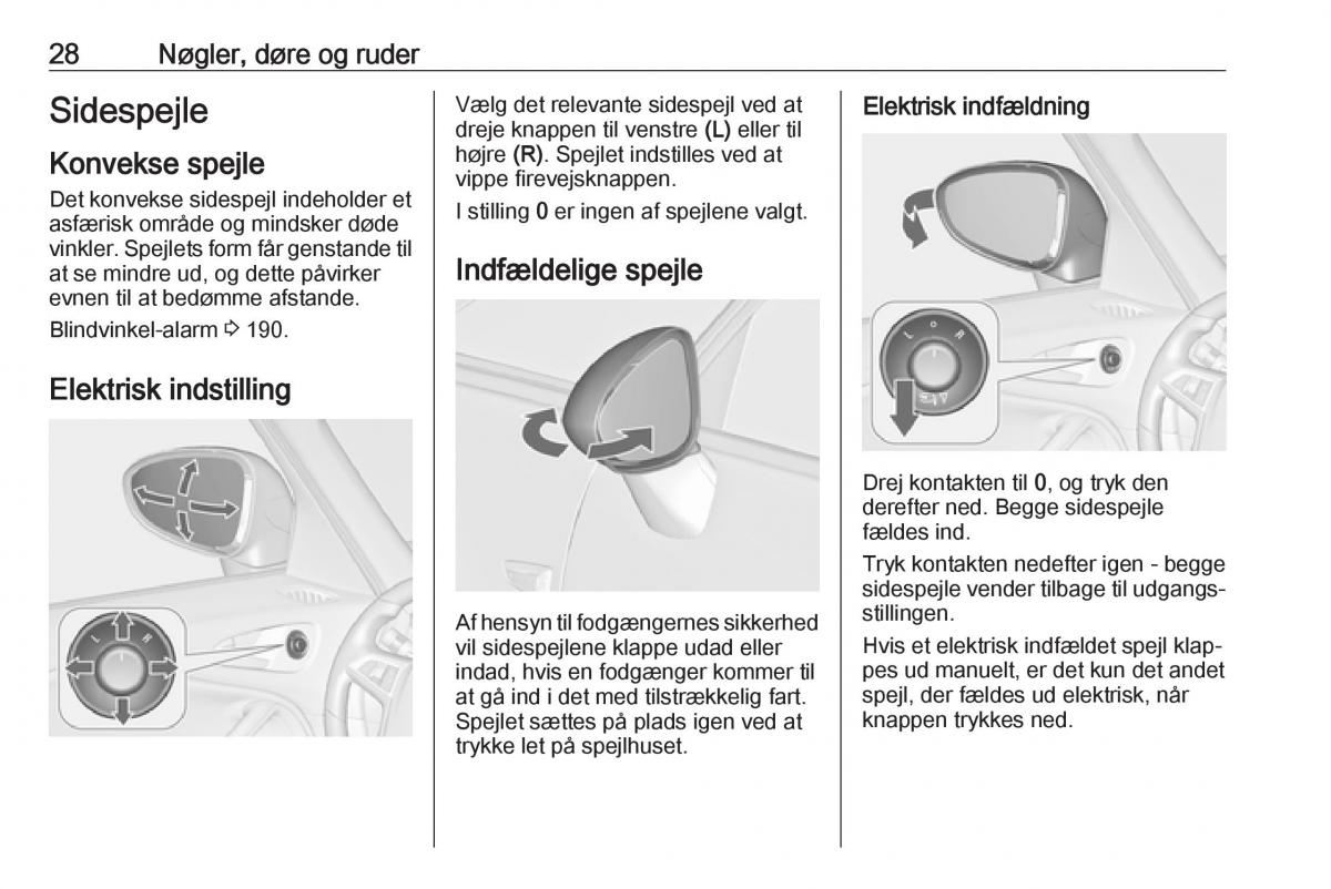 Opel Zafira C FL Bilens instruktionsbog / page 30