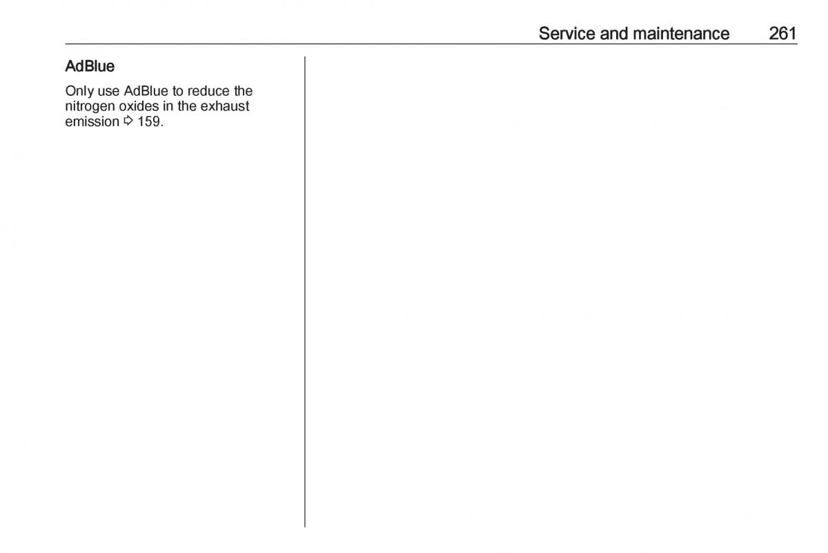 Opel Zafira C FL owners manual / page 263