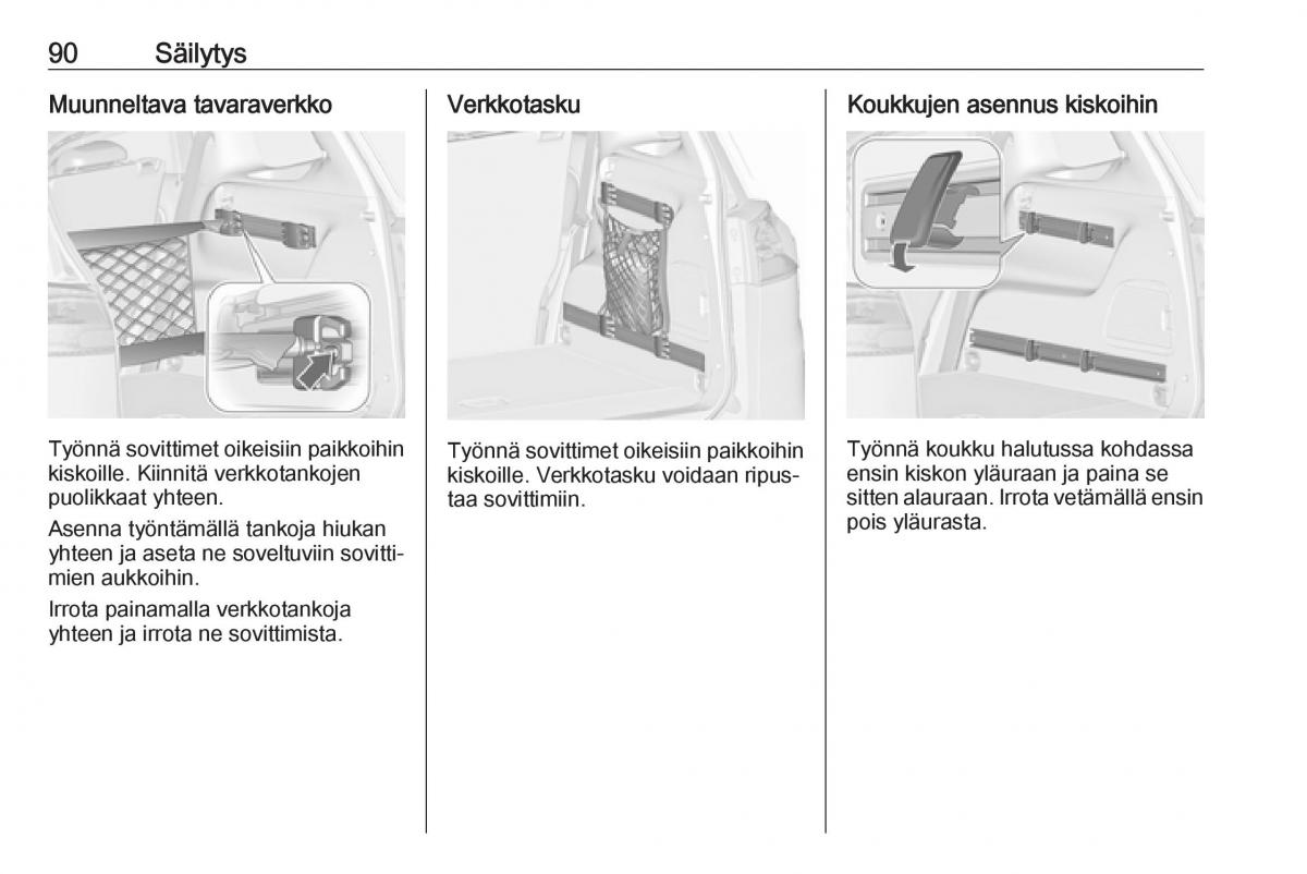 Opel Zafira C FL omistajan kasikirja / page 92