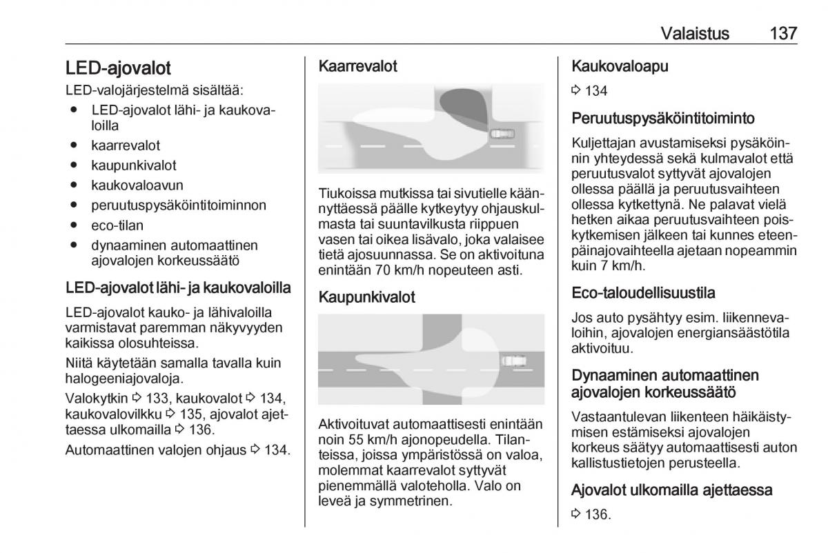 Opel Zafira C FL omistajan kasikirja / page 139