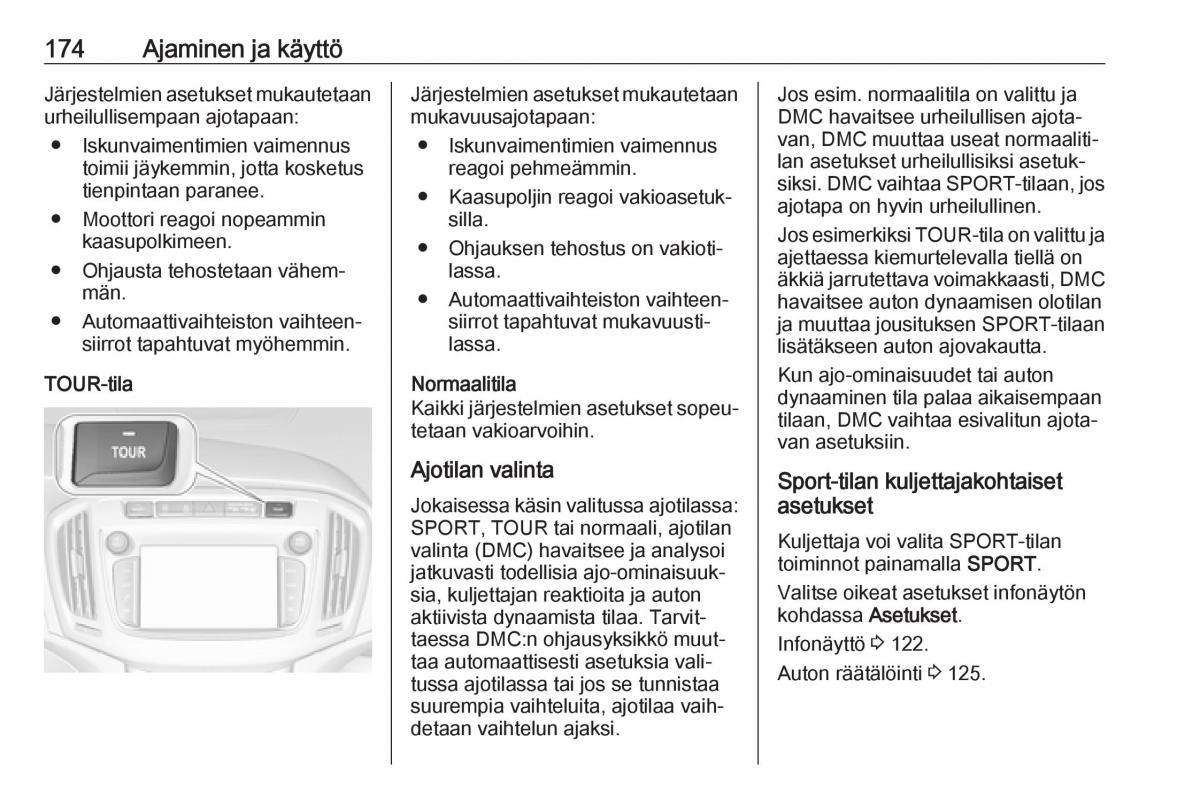 Opel Zafira C FL omistajan kasikirja / page 176