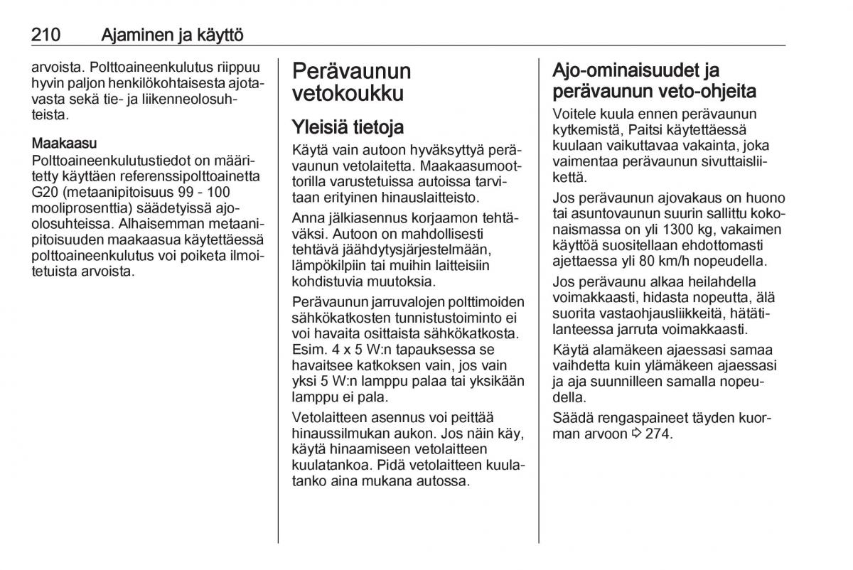 Opel Zafira C FL omistajan kasikirja / page 212