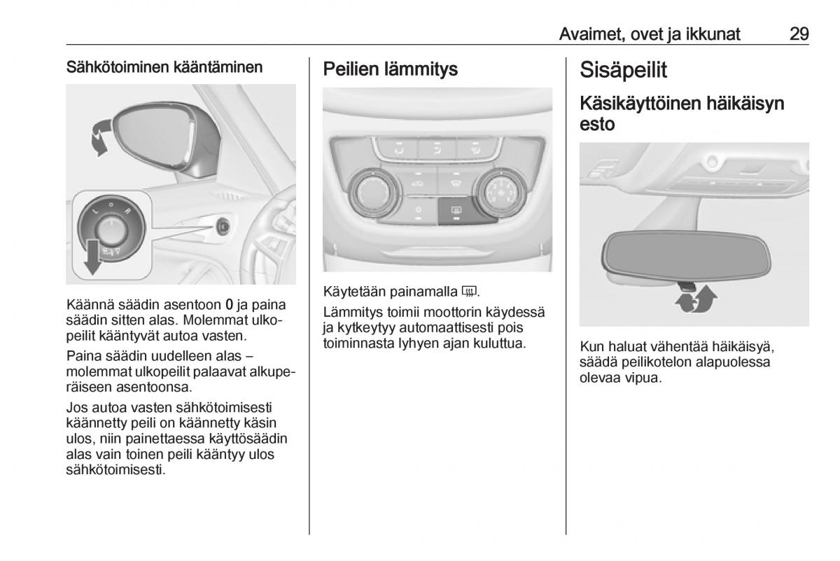 Opel Zafira C FL omistajan kasikirja / page 31