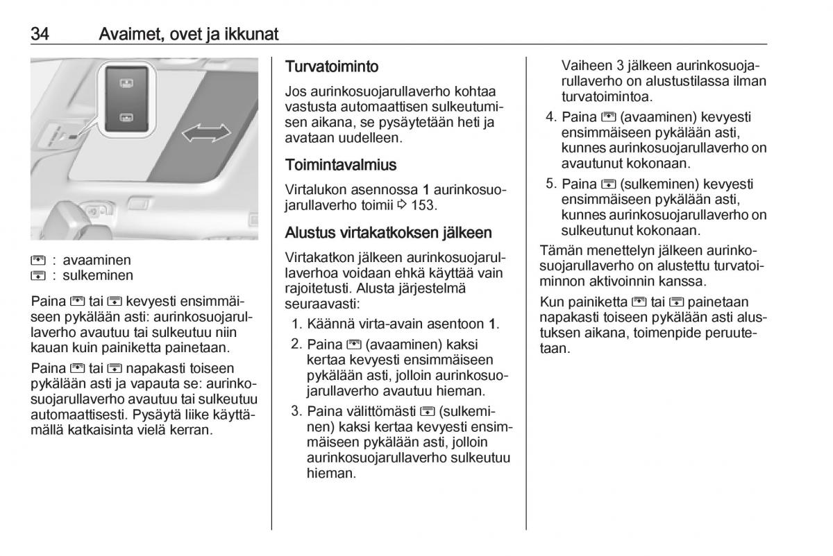 Opel Zafira C FL omistajan kasikirja / page 36