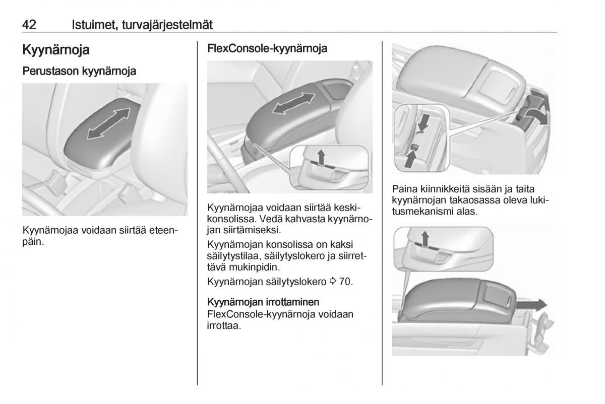 Opel Zafira C FL omistajan kasikirja / page 44