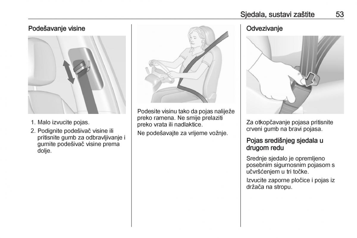 Opel Zafira C FL vlasnicko uputstvo / page 55