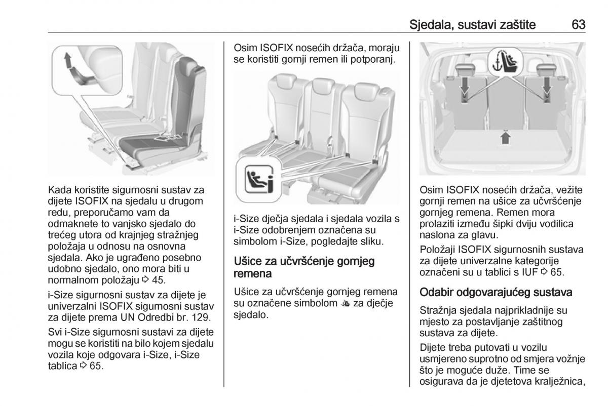 Opel Zafira C FL vlasnicko uputstvo / page 65