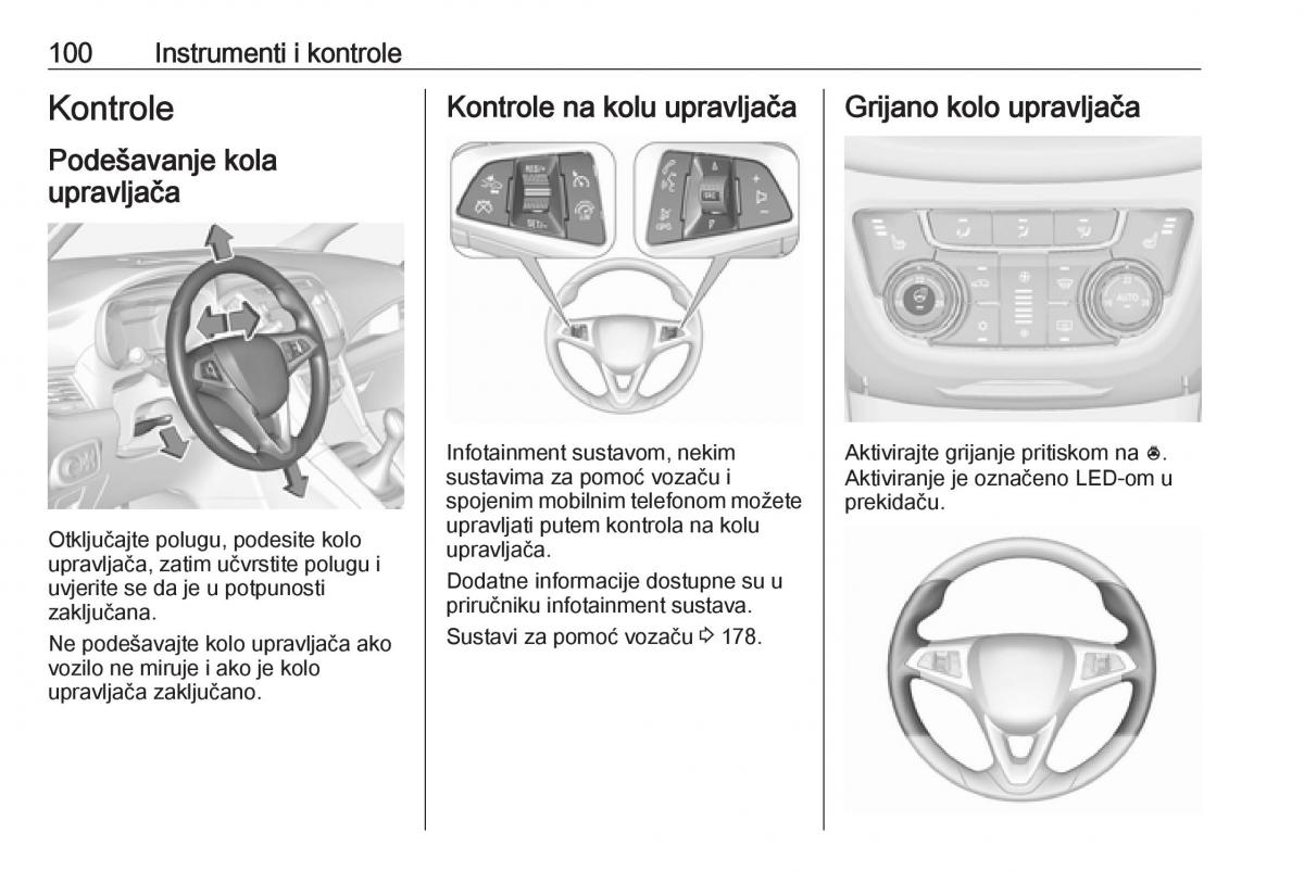 Opel Zafira C FL vlasnicko uputstvo / page 102