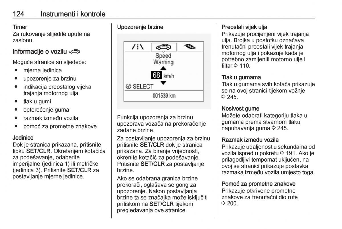 Opel Zafira C FL vlasnicko uputstvo / page 126