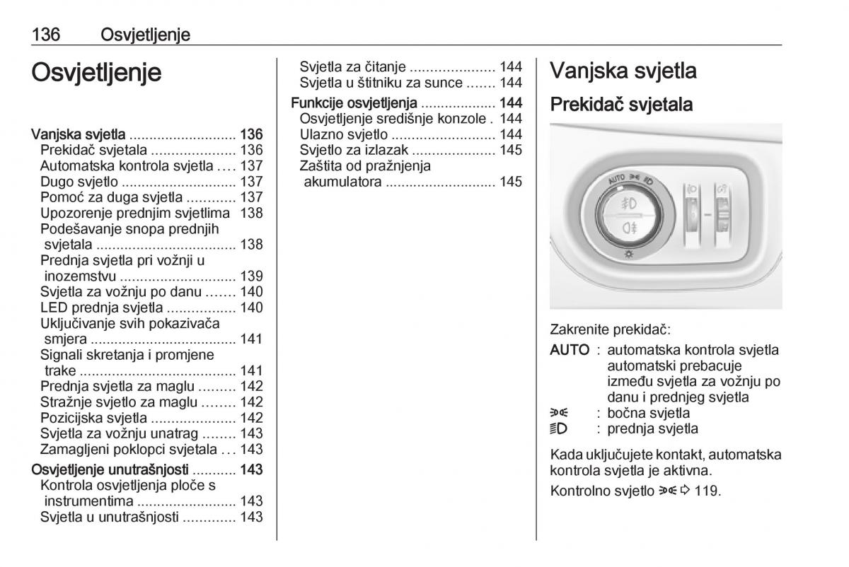 Opel Zafira C FL vlasnicko uputstvo / page 138