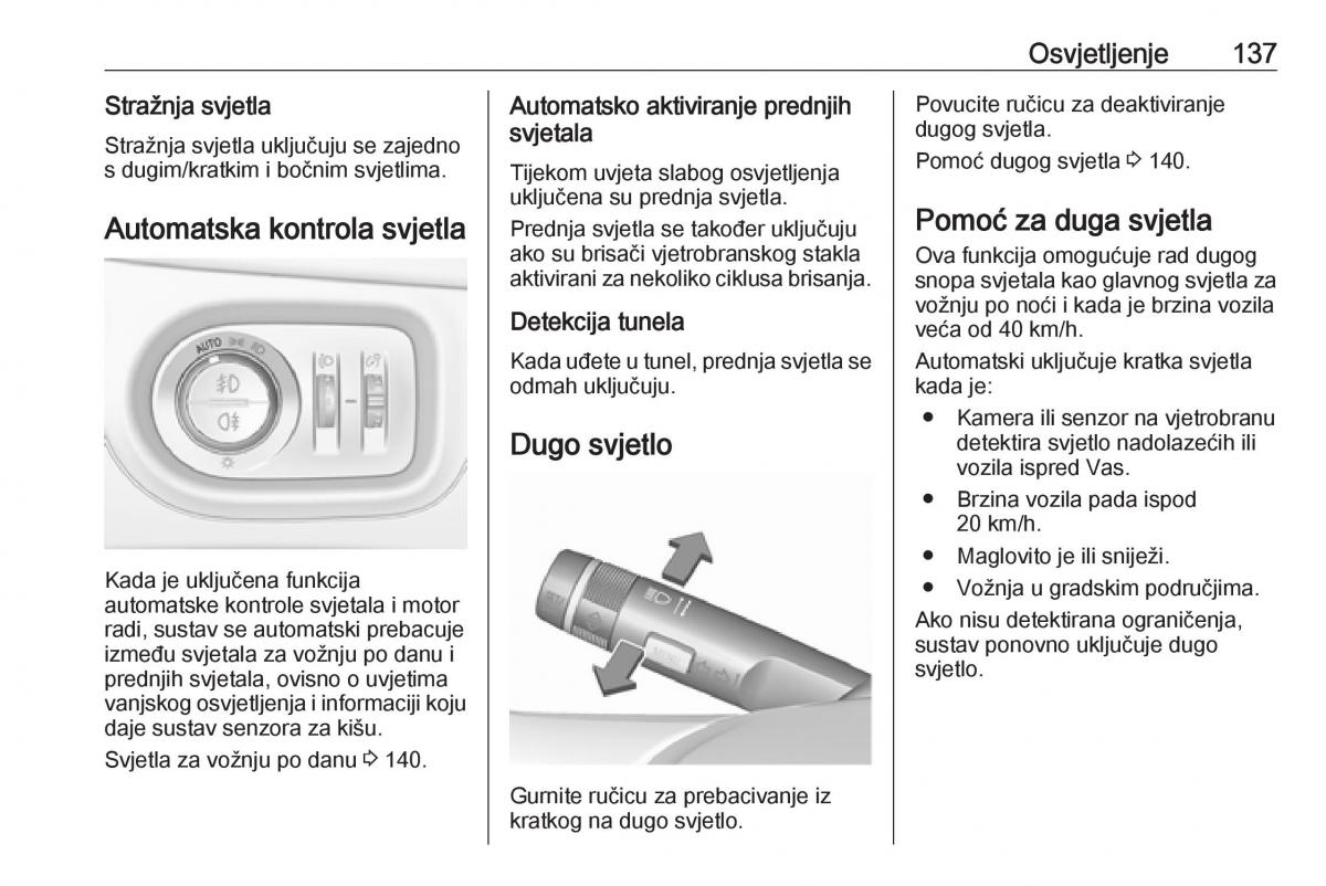 Opel Zafira C FL vlasnicko uputstvo / page 139