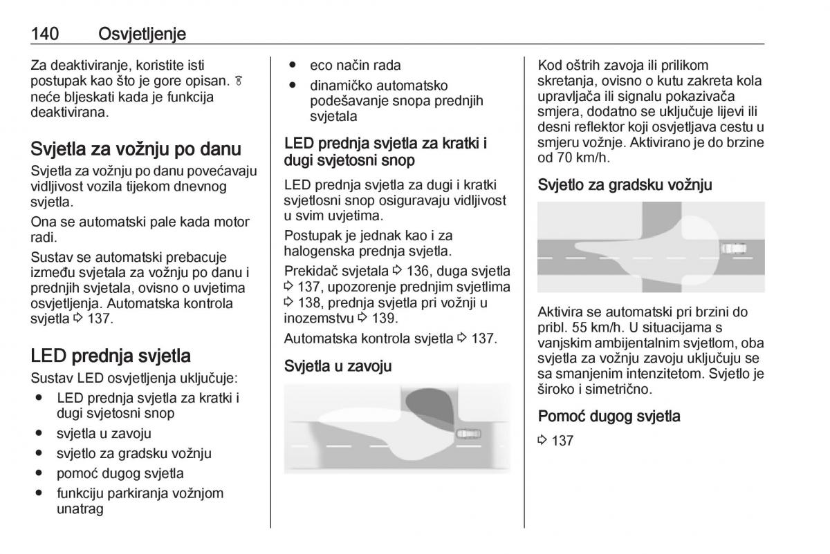 Opel Zafira C FL vlasnicko uputstvo / page 142