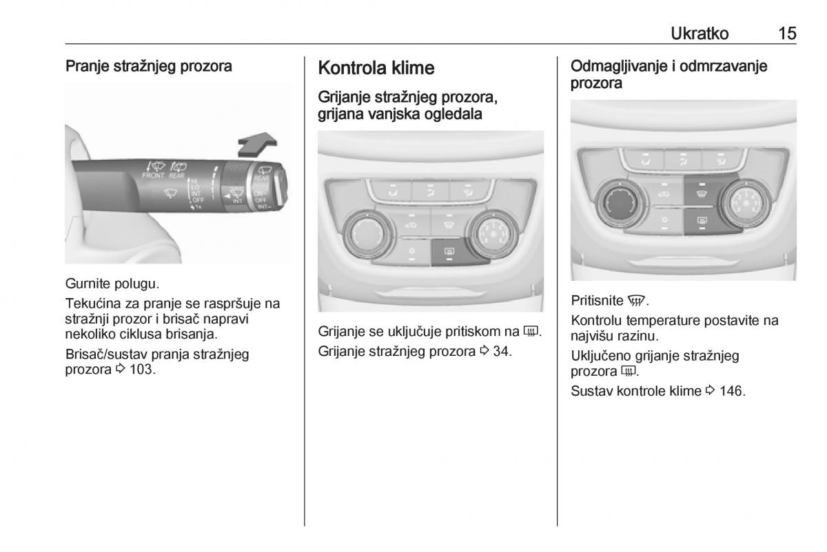 Opel Zafira C FL vlasnicko uputstvo / page 17