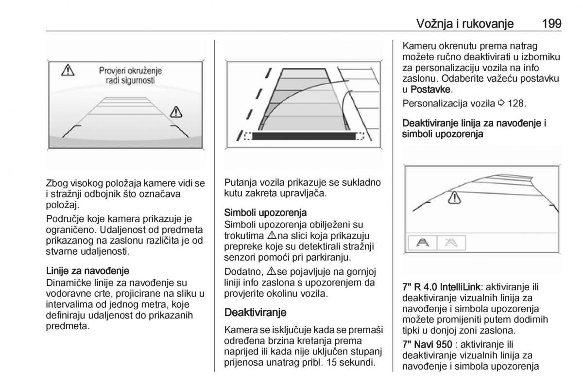 Opel Zafira C FL vlasnicko uputstvo / page 201