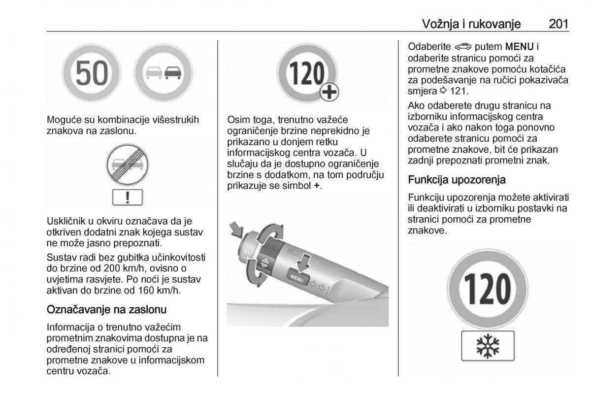 Opel Zafira C FL vlasnicko uputstvo / page 203