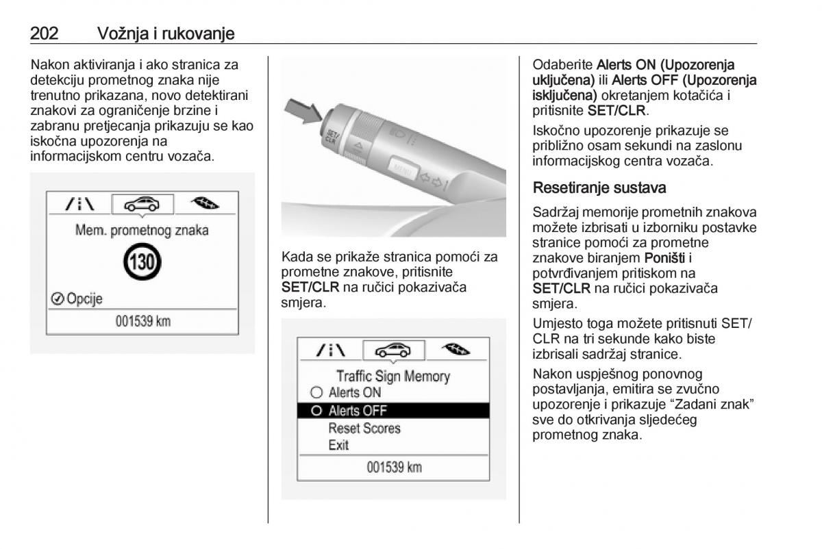 Opel Zafira C FL vlasnicko uputstvo / page 204