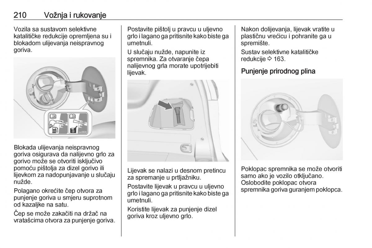 Opel Zafira C FL vlasnicko uputstvo / page 212