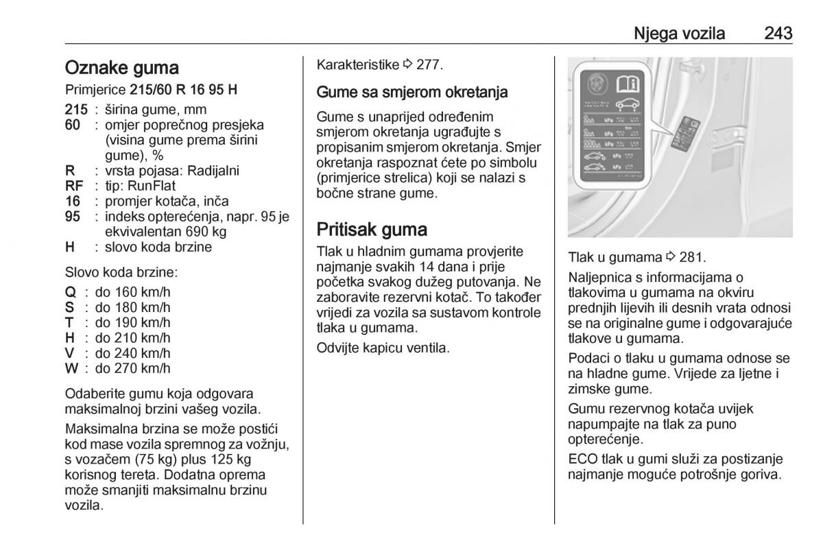 Opel Zafira C FL vlasnicko uputstvo / page 245