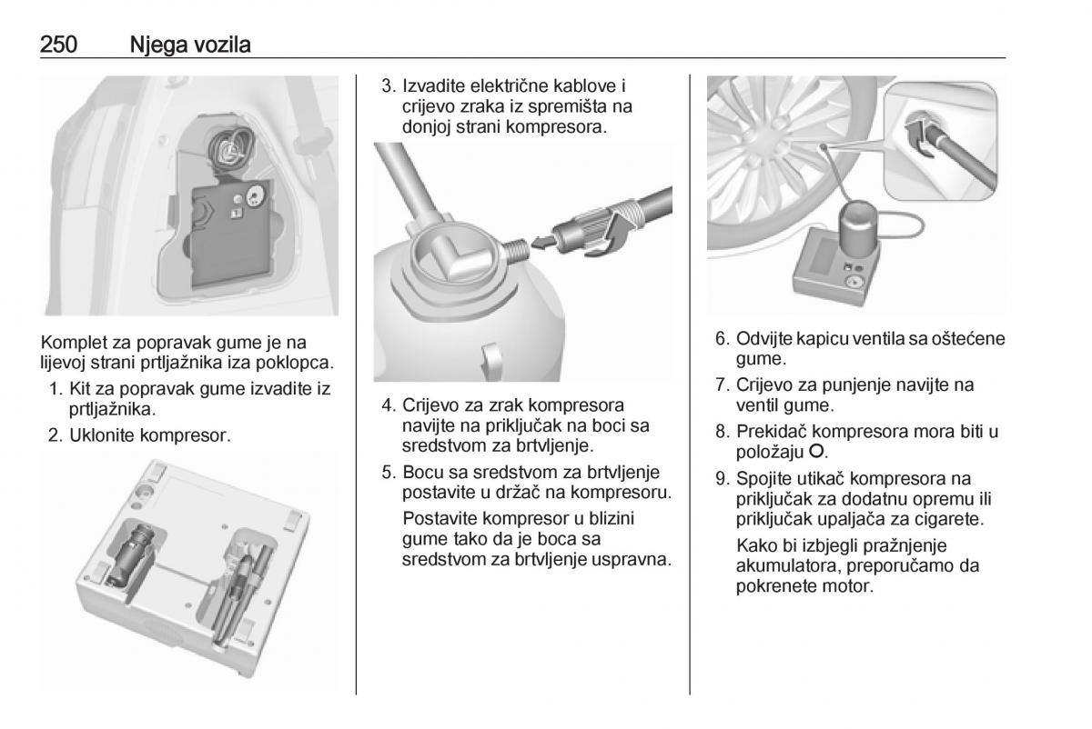 Opel Zafira C FL vlasnicko uputstvo / page 252