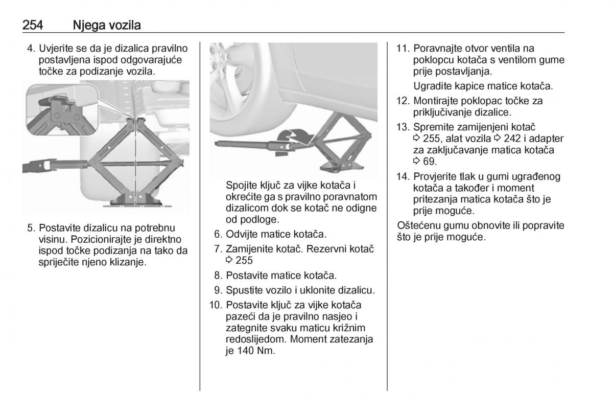 Opel Zafira C FL vlasnicko uputstvo / page 256