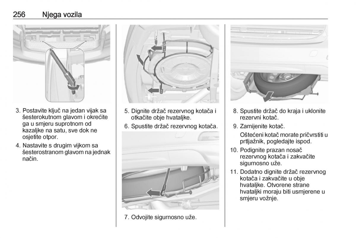 Opel Zafira C FL vlasnicko uputstvo / page 258