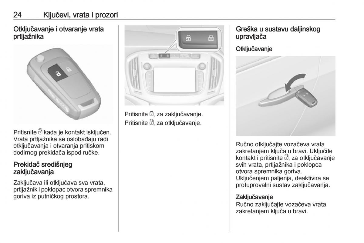 Opel Zafira C FL vlasnicko uputstvo / page 26