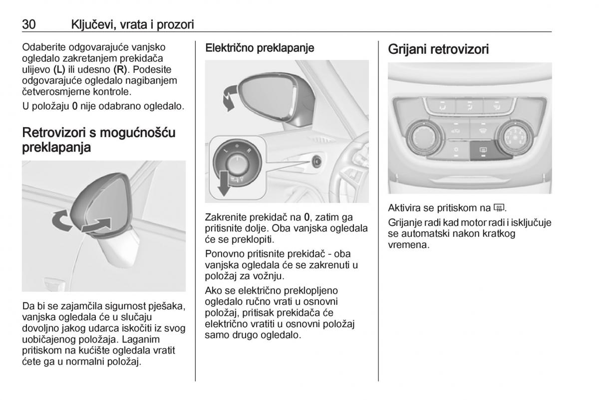 Opel Zafira C FL vlasnicko uputstvo / page 32