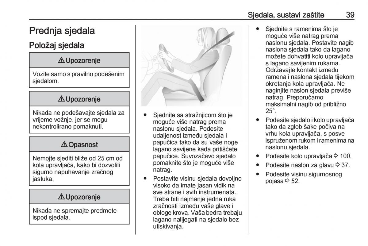 Opel Zafira C FL vlasnicko uputstvo / page 41